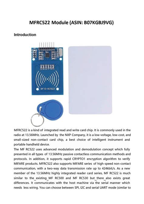 rfid rc522 manual